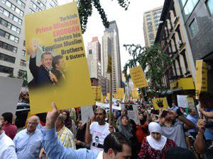 New Yorkta katliamları protesto ettiler