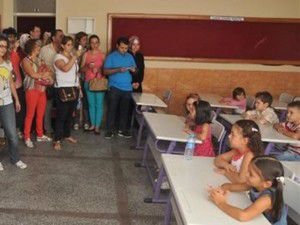 İlk derse velilerle girdiler