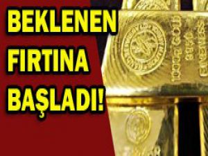 Altın 1300 doların altını gördü