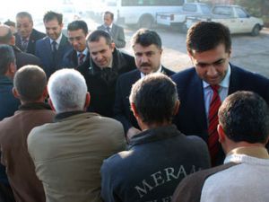 Meramda bayramlaşma töreni