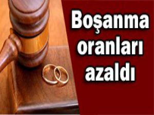 Boşanma sayısı ilk kez düştü