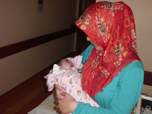 Bebek anjiyo ile ameliyattan kurtuldu