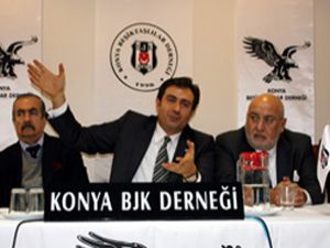 BJK başkan adayı Aksu Konya ya geldi