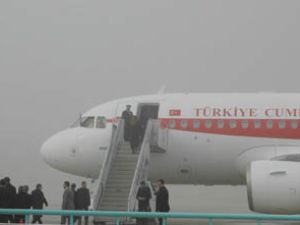Başbakan sis nedeniyle Konyadan geç ayrıldı