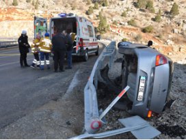 Seydişehirde trafik kazası 1 yaralı