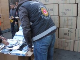 Ambarlıda kaçak sigara operasyonu
