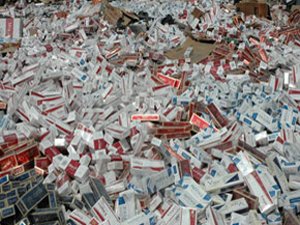 Ereğlide 6 bin 160 paket kaçak sigara ele geçirildi