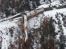 Tren böyle durdu