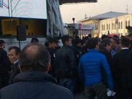 AK Parti standına çirkin saldırı!