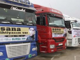 Yardım TIRları Suriyeye uğurlandı