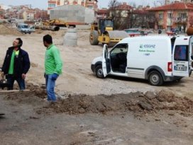 Patlayan doğalgaz borusu korkuttu