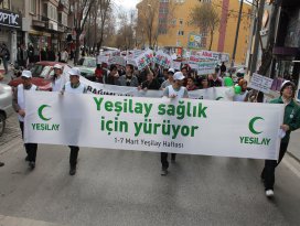 Onlar bu kez sağlık için yürüdü