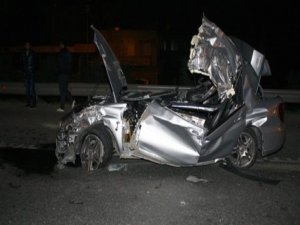Takla atan araç hurdaya döndü: 1 ölü