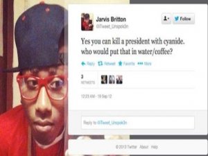 Obamaya Twitterda tehdite hapis