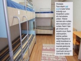 Cemaat yurdunda öğrencilere skandal mesaj!
