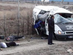Ankara yolunda feci kaza!