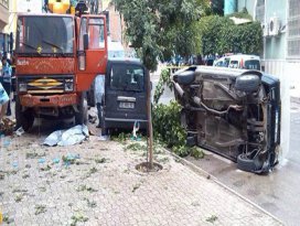 Konyada kamyon yayalara çarptı: 1 ölü, 2 yaralı
