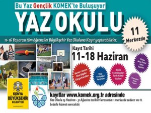 GENÇLİK KOMEK YAZ OKULU’NDA BULUŞACAK