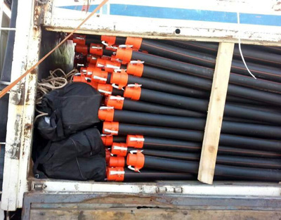 Sulama borularından 115 kilo esrar çıktı