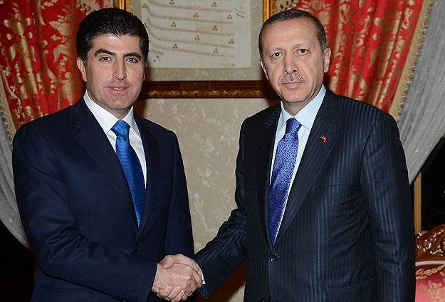 Erdoğan Barzani ile görüşüyor