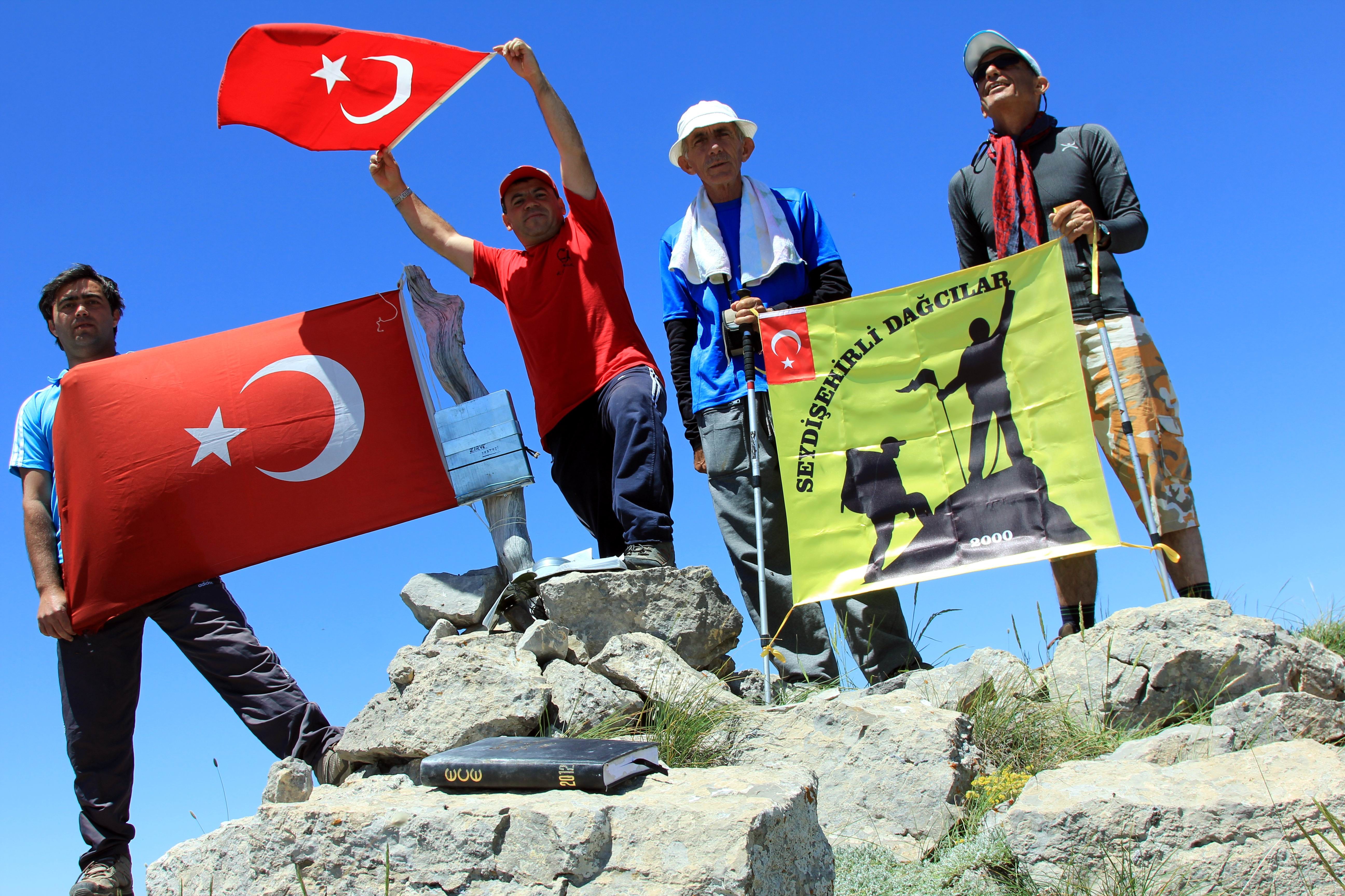 Seydişehirli dağcılar küpe dağında