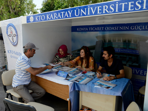 Konya’da üniversite adaylarına tercih standı