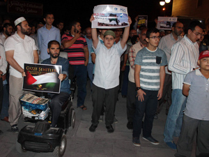 Konya’da İsrail protesto edildi