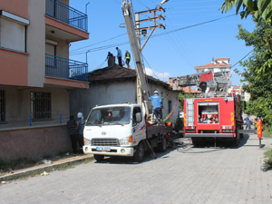 Beyşehir’de ev yangını