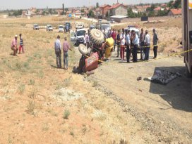 Traktör devrildi, 12 yaşındaki çocuk öldü