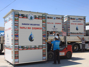 Uzak mahallelerde tatlı suya kavuştu