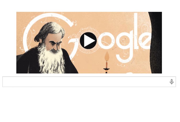 Googledan Tolstoya özel doodle