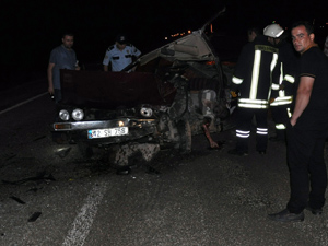 Kaza yaptığı minibüsle 5 kilometre kaçtı