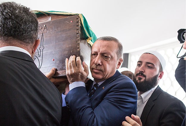 Cenazesine Erdoğan da katıldı