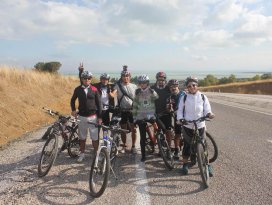 Bisiklet farkındalığı için pedal çevirdiler