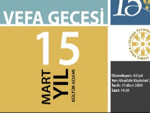 Konyalı aydınlara vefa gecesi