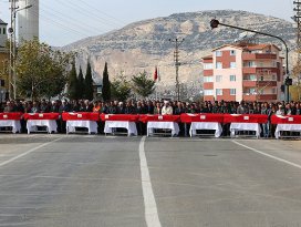 Ermenekte maden işçilerine hüzünlü veda