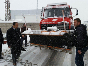 Beyşehir’de karla mücadele seferberliği