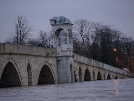 Tuncanın ardından Meriç nehri de taştı