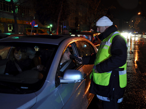 Konyada sürücülere alkol kontrolü