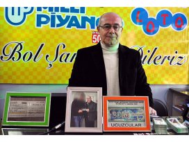 Talihli ikramiyesini aldı
