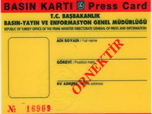 236 kişiye basın kartı