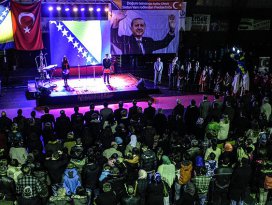 Bosnada Erdoğana sevgi etkinliği