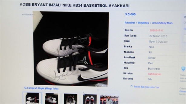Kobe Bryant’ın ayakkabısı 5 bin dolar