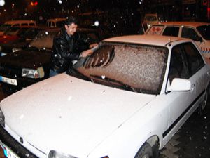Konya baharda kar gördü