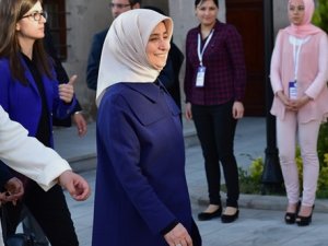 Sare Davutoğlu oy kullandı