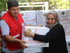 Kızılaydan Iraktaki Türkmenlere ramazan yardımı