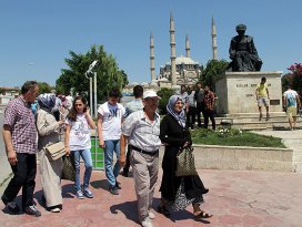 Selimiye Camii bayram boyunca doldu taştı