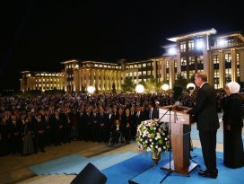Cumhurbaşkanlığı Külliyesinde ilk resepsiyon