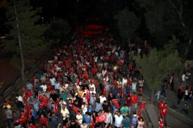 Konyada Ülkücülerden “Şehide saygı teröre lanet” yürüyüşü