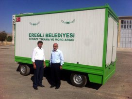 Ereğli Belediyesine cenaze aracı takviyesi